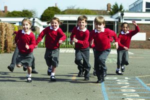 Children in uniform